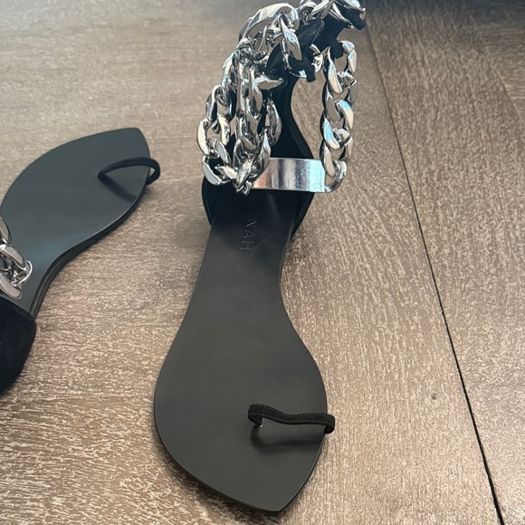 Women's Silver Chain Sandals - Picture 7 of 10